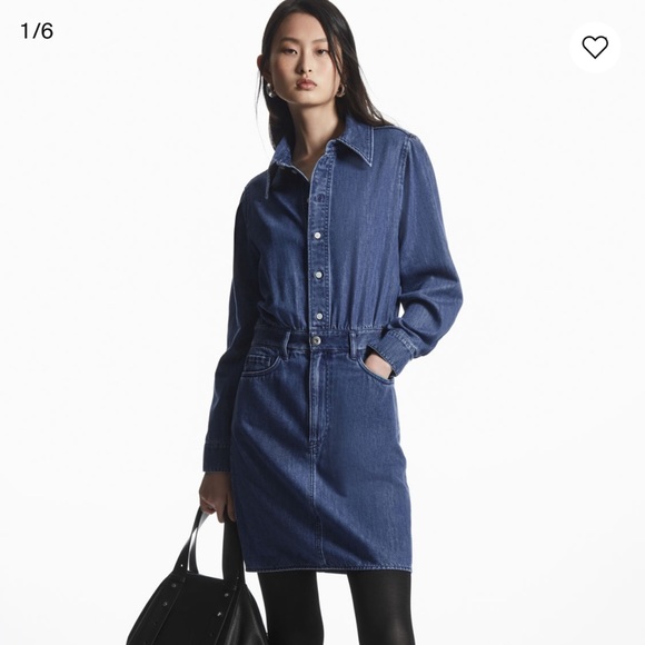COS Structured Denim Shirt Dress - Picture 8 of 10